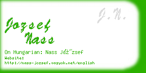 jozsef nass business card